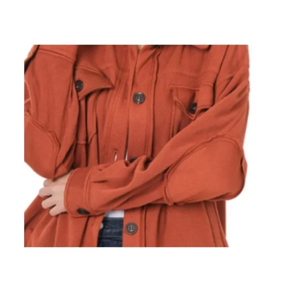 #335 PLUS FLEECE SHACKET - Picture 4 of 14